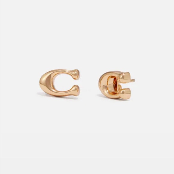 Coach signature ‘C’ earrings - Picture 1 of 4